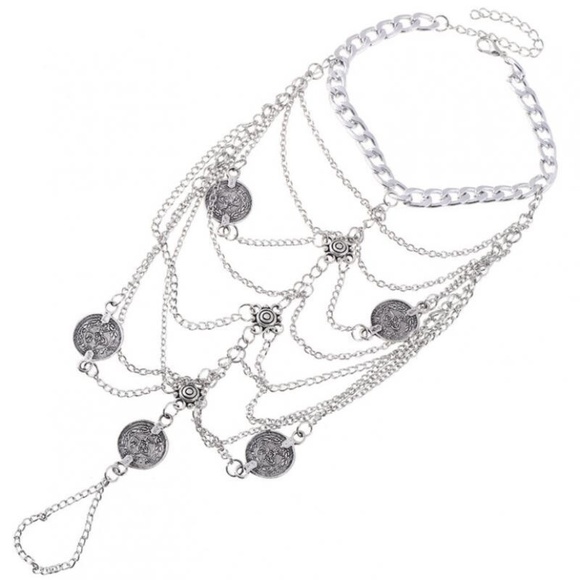 Bohemia Toe Anklet, Coin Anklet, Gold/Silver Toe Anklet, SINGLE NOT A SET - Picture 7 of 10